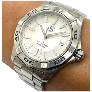 Tag Heuer Aquaracer 300M 40mm Silver Dial Watch WAP1111